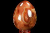 Colorful Carnelian Agate Egg - Madagascar #98568-1